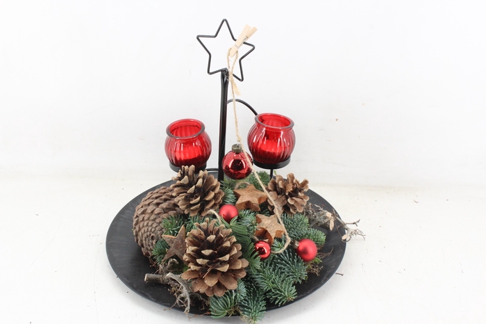 <h4>arr5 Kerst MB - Black plate std ster red</h4>