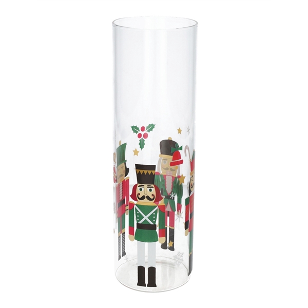 <h4>Cylinder Nutcrackers d9xh30 clear+multi dec</h4>