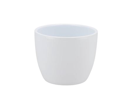 <h4>Ceramic White Shiny Pot 7cm</h4>