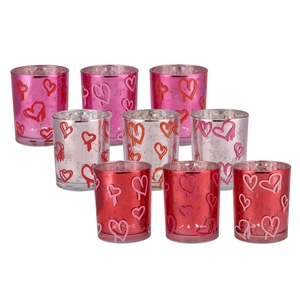 Love You Hearts Candle Holder Ass P/1 10x12,5cm Nm