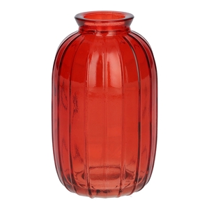 Bottle Carmen d4\\7xh12 cherry red transparent