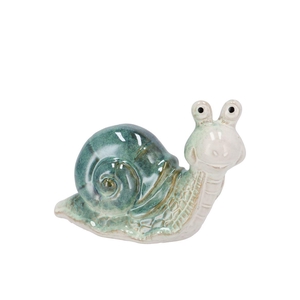 Zoe Green Snail 19x10x14cm