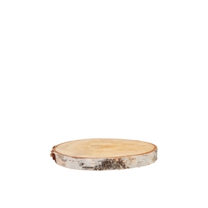 Nature Birch Slices Round D15-19cm X 2 Cm