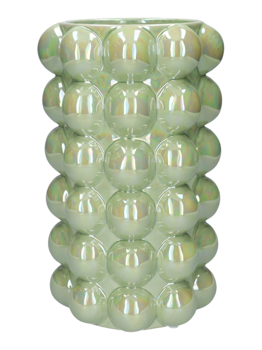 <h4>DF03-666721000 - Vase Bubbly d15xh24 pistache+pearl</h4>