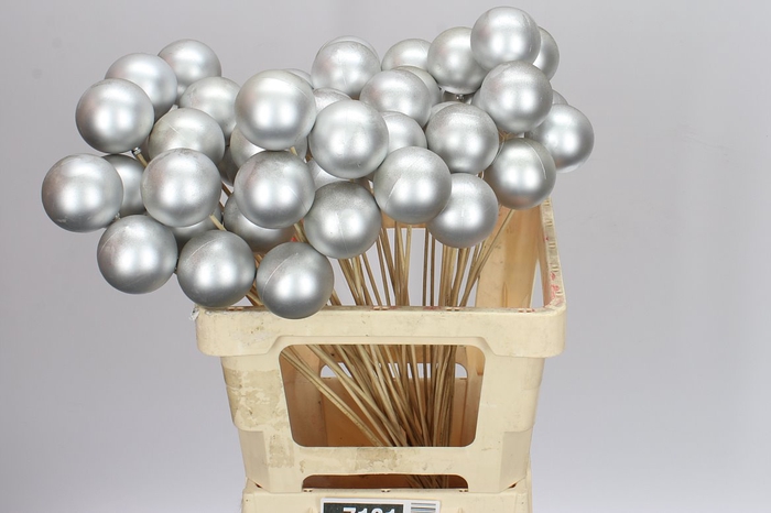 <h4>X-mas Balls Silver Mat</h4>