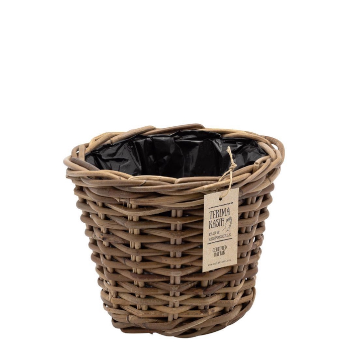 <h4>Manden rotan Terima pot d18*16cm</h4>