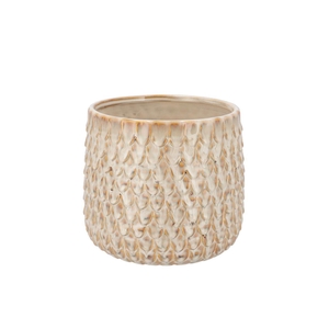 Liv Sand Structure Pot 17x17x15cm