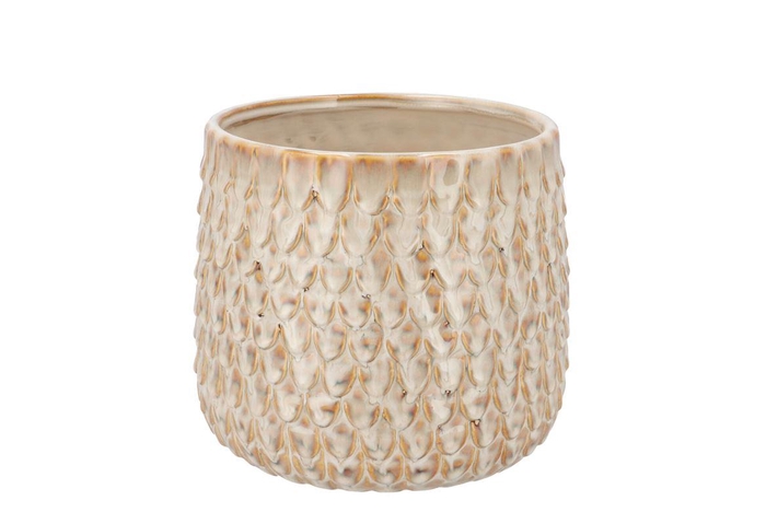 <h4>Liv Sand Structure Pot 17x17x15cm</h4>