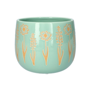 DF03-720570547 - Pot Flair d13.5/14.5xh12.3 l.blue