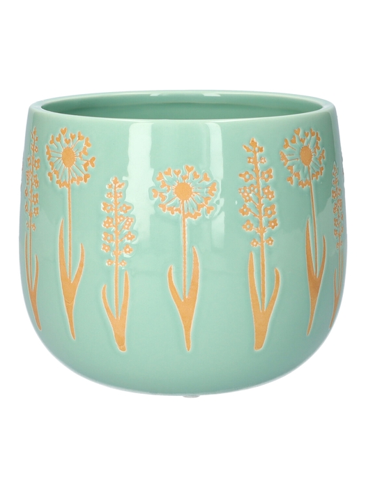 <h4>DF03-720570547 - Pot Flair d13.5/14.5xh12.3 l.blue</h4>