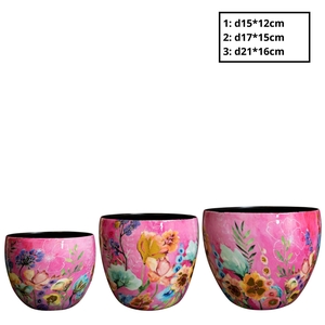 Fiesta pot S/3 d21*16cm