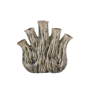 Aglio Green Active Glaze Vase Oval 36x17x33cm