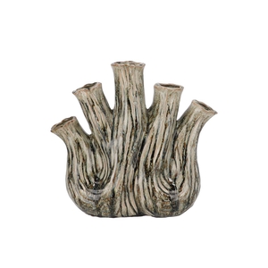 Aglio Green Active Glaze Vase Oval 36x17x33cm