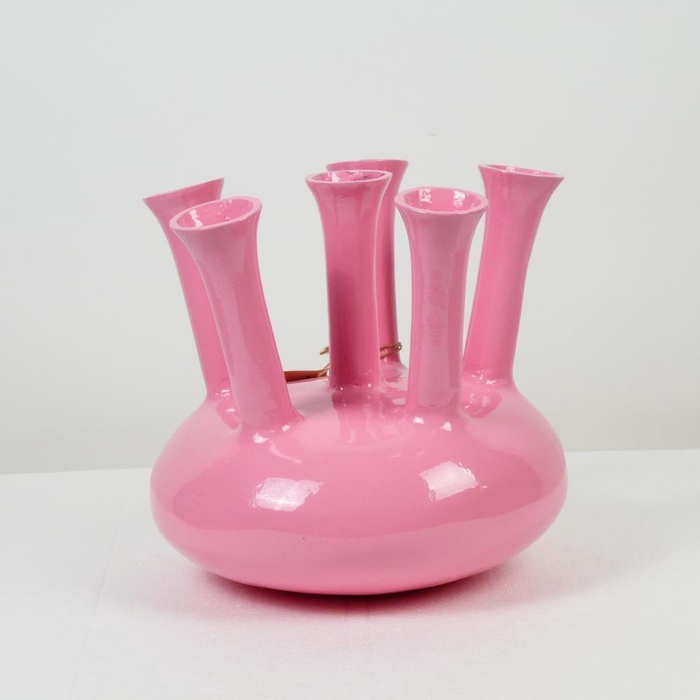 <h4>Alu Vase Antique Pink O  33cm</h4>
