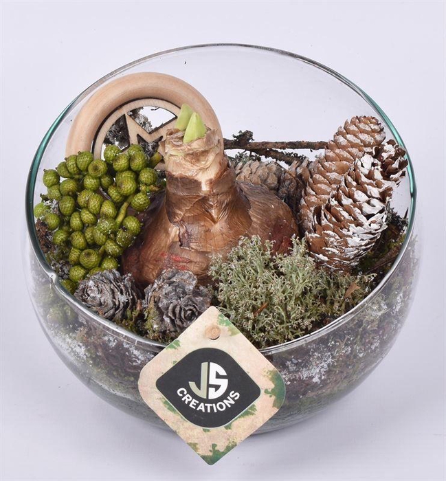 <h4>Glas bol schaal schuine top 15cm</h4>