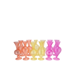 Sunny Dutch Orange Mix Glass Vase Ass 8x8x16cm Nm