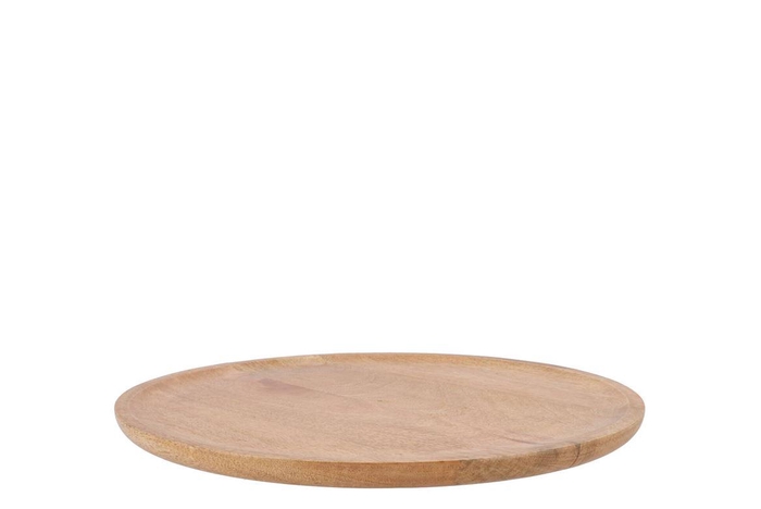 <h4>Mumbai Mango Wooden Tray Round Small Edge 38x38x2cm</h4>