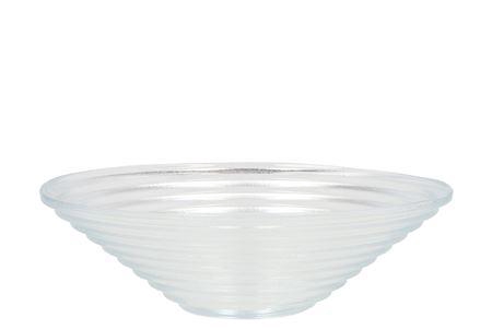 <h4>Glass Bowl Ribbed Conic 23x23x7cm</h4>
