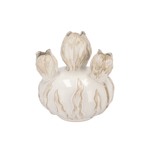 Mara White Vase Bowl Tulip 27x27x31cm Nm