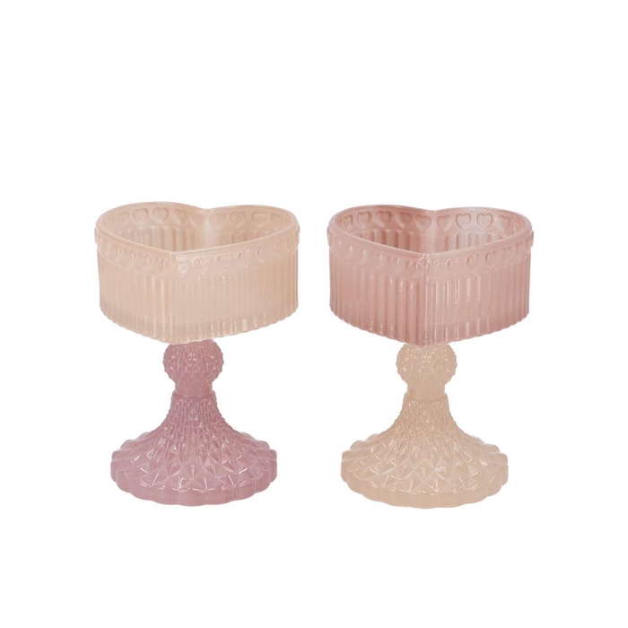 <h4>Amour Natural Mix T-light Heart Ass 10x9x13cm</h4>