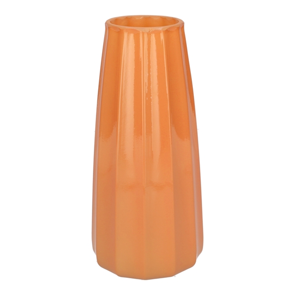 <h4>Vase Gemma lines d6.5\\10xh21 peach milky</h4>