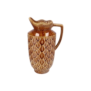 Inga Boa Brown Vase Active Glaze 28x23x46cm