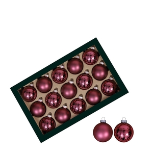 Kerstbal Bal  60mm combi x30