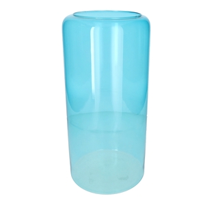 DF02-883922000 - Vase Bouton d13.5/18.5xh30 blue transparent Eco