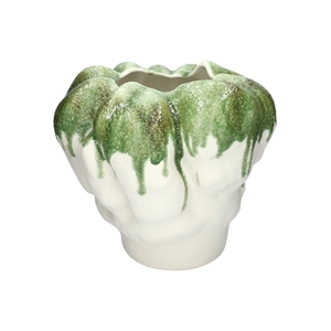 DF03-741310400 - Pot Esencia d15.5/34.7xh31.2 green/white