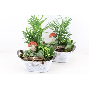 arr2 TD - Zink ovaal jardin - wit