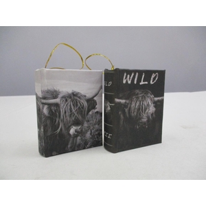 Books Hanging 9,5x7cm Buffalo