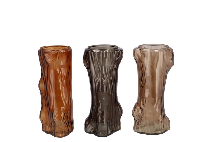 <h4>Roman Woods Brown Mix Tree Vase Ass 11x9x19cm</h4>