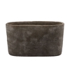 Iron Stone Grey Oval Pot 44x16x25cm
