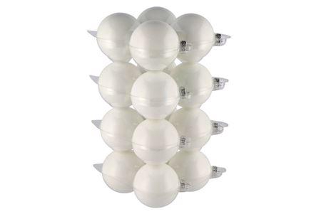 <h4>Glass Ball Shiny White 80mm P/16</h4>