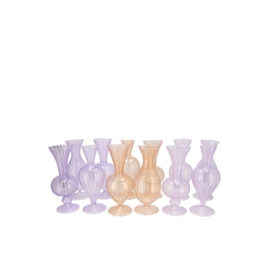 Sunny Dreamy Pastel Mix Glass Vase Ass 8x8x16cm