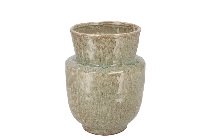 <h4>Iron Stone Sand Vase 21x21x27cm</h4>