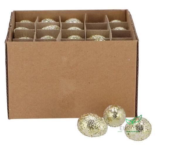 EI KWARTEL WHITE GLITTER 60CPCS