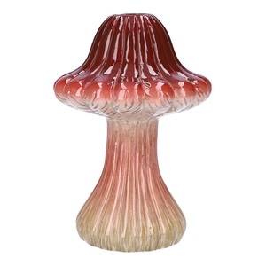 DF00-665481100 - Vase Toadstool1 lines d3.3/14xh21 red