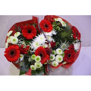 Boeket Biedermeier Rood