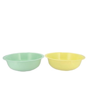 Zinc Basic Pastel Green/yellow Bowl 40x12cm Nm