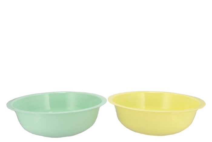 <h4>Zinc Basic Pastel Green/yellow Bowl 40x12cm Nm</h4>