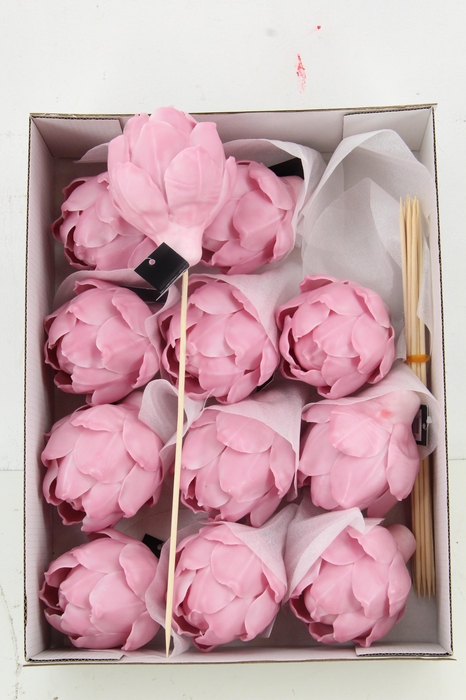 <h4>Wax Artichoke Ø8x10cm L. Pink</h4>