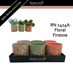 Dec Keramiek Rom 1414A Floral Finesse (Ø12cm)