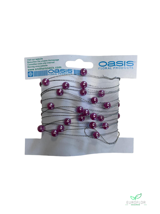 OASIS PEARLS ON WIRE BRIGHT LILAC 3