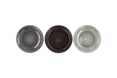 <h4>Dayah Shade Of Grey Glass Plate 15x2cm Ass P/1 Nm</h4>