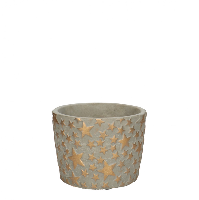 <h4>Christmas Ceramics Pot star d12*9cm</h4>