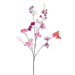 Mixed flower spray  pink 119cm