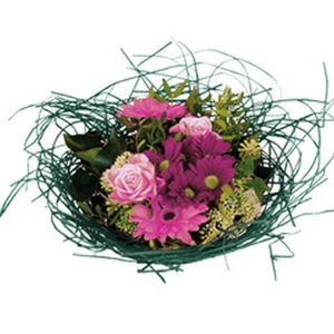 Bouquet holder woody Ø25cm dark green 10pce/bundle