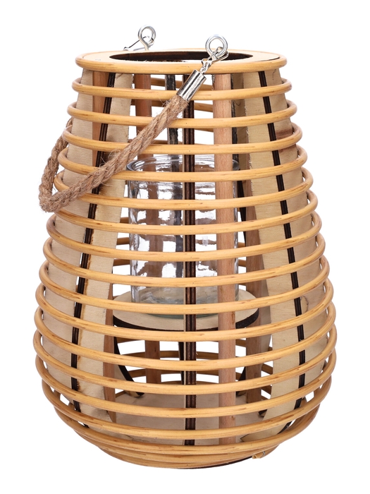 <h4>DF09-720670300 - Lantern Cannes d14/21xh28.5 natural</h4>