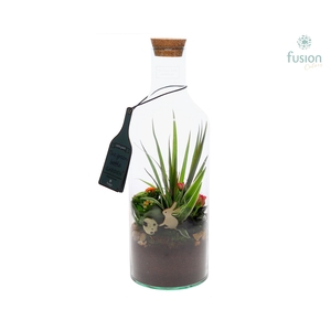 Green Bottle Fles Medium Pasen met arrangement
